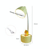 2102 LED Eye Protection Lighting Reading Desk Lamp, Style: without Doll (Green)