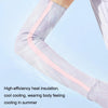 1 Pair Sunscreen Ice Silk Sleeves Outdoor Cycling Driving UV Protection Sleeves, Size: L(Purple+Orange)