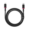Baseus Dura Series USB-C / Type-C to 8 Pin 20W Fast Charging Cable, Length:1m(Red Black)