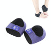 Heel Fatigue Shock Absorption And Warmth Gel Protective Cover, Size:S, Style:with Printing(Blue)
