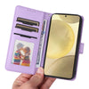 For Samsung Galaxy S25 5G BETOPNICE BN-005 2 in 1 Detachable Imitate Genuine Leather Phone Case(Light Purple)