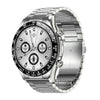 LOANIY E18 Pro Smart Bluetooth Calling Watch with NFC Function, Color: Black Silver Steel