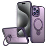 For iPhone 15 Pro Wing Series Gen2 MagSafe Metal Ring Holder Phone Case(Dark Purple)