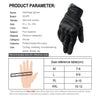 WUPP CS-1049A Outdoor Motorcycle Cycling Breathable Leather Full Finger Gloves with Holes, Size:L(Black)