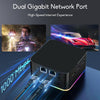 T9 Plus N100 DDR5 8G+0G US Plug 12th Alder Lake Dual Gigabit LAN+3 HDMI 4K HD Pocket Mini PC