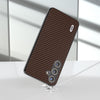 For Samsung Galaxy S24+ 5G ABEEL Carbon Fiber Texture Protective Phone Case(Dark Brown)