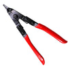 Reinforced Flat Circlip Pliers Flat-mouth Snap Ring Pliers(Red)