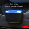 SHUNWEI Vehicle-mounted Trash Can Multifunctional Hanging Storage Bin(Blue)