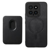 For Xiaomi Redmi K70 / K70 Pro 5G Retro Magsafe Card Bag PU Back Cover Phone Case(Black)
