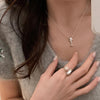 Ladies Light Luxury Bowknot Necklace Clavicle Chain, Specification:XL2101