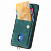 For Samsung Galaxy S25 Ultra 5G Retro Card Wallet Fold Leather Phone Case with Strap(Green)