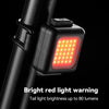 COB Lamp Beads Mini Mountain Bike Light USB Rechargeable Cycling Waterproof MTB Road Bike Lamp, Color: White Headlight+Red Taillight