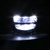 Motorcycle LED Retro Headlights LED Far Near Beam Lights For Yamaha LC135 V2-V6(Transparent Glass)