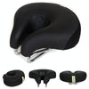 Noseless Bicycle Saddle Mountain Bike Thickened  Soft Cushion(Black)