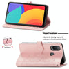 For Alcatel 1L 2021 Mandala Flower Embossed Horizontal Flip Leather Case with Holder & Three Card Slots & Wallet & Lanyard(Rose Gold)