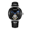 OCHSTIN 6121B Masterpiece Tourbillon Mechanical Men Watch(Silver-Black)