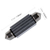 2 PCS 2W 100 LM 6000K 41MM 6 SMD-7020 LEDs Bicuspid Port Decoding Car Dome Lamp LED Reading Light, DC 12V, White Light(Black)