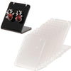 10 Pcs/Set Earrings Shelf Display Stand Holder L Shape Rectangle Acrylic Professional Ear Stud Jewelry Show Bracket Rack Show(Transparent)