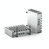 HYSTOU P09B-J4125-4L 8GB DDR4+128GB SSD Industrial Computer Soft Route From 2.5G Multi -Network HTPC Server Mini Console(With US Adapter)
