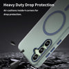 For Samsung Galaxy S24 FE 5G MagSafe Frosted Translucent TPU + PC Full Coverage Phone Case(Dark Blue)