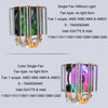 EVESKY 600 Desktop Computer 4 Copper Tube Mute CPU Cooling Fan, Color: Color Single Fan
