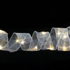 Christmas Ornament Double Light Board Yarn Ribbon String Lights, Specification: 2m(Silver Warm Light)
