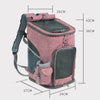 LDLC Pet Carrier Backpack, Breathable, Foldable, Travel Bag, Denim Blue, Medium