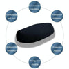 80x60cm Electric Vehicle Motorcycle Seat Cushion Thickened Sun Protection Cover
