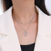 Ladies Light Luxury Bowknot Necklace Clavicle Chain, Specification:XL1087