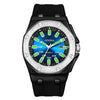 addies MY-052 Business Multifunctional Luminous Watch Silicone Watchstrap Watch for Men(Black Blue)