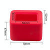 Safety Belt Holder Silicone Buckle Protective Cover(Blue)