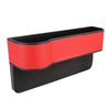 2 PCS Car Multi-functional Principal And Deputy Driver Seat Console Leather Box (Red)