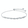 Simple Beauty S925 Sterling Silver Inlaid Zircon Bracelet