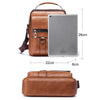 WEIXIER 8642 Men Business Retro PU Leather Handbag Crossbody Bag (Black)