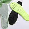 1pair High Elasticity Breathable Sweat Absorbent Shock Absorbent Cuttable Insoles, Size: 37-38(Green+Gray)