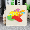 5 PCS Wooden Cartoon Animal Puzzle Early Education Small Jigsaw Puzzle Building Block Toy For Children(Aircraft)