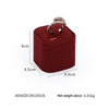 4.5x4.5x4cm Rectangular Ring Holder Jewelry Display Rack Microfiber Jewelry Counter Display Props