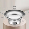 Kacheeg Stainless Steel Alcohol Dry Cooker Single Person Small Stove Boiler, Diameter: 26cm(Pot+Alcohol Stove)