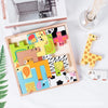 YSY-235 Children Early Education Intelligence Toys 3D Cube Blocks Cartoon Animal Puzzle
