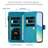 For Samsung Galaxy S25+ / S24+ 5G Magnetic Closure Nine Card Slots Zipper Leather Case with Hand Strap(Turquoise)