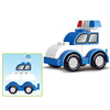 Children Large Particle Engineering Car Educational Assembly Building Block Toys, Style: Police Car