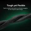 Baseus PCWL-A107 High Speed CAT8 40Gigabit Ethernet Braided Cable, Length:1m(Black)