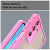 For Samsung Galaxy A56 5G Armor Glaze PC Hybrid TPU Phone Case(Pink)