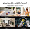 2 in 1 USB to 8 Pin + Micro USB Magnetic Metal Interface Nylon Braided Charging Cable, Length: 1m(Black)
