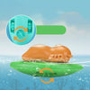 3 PCS Bathroom Playing Toys Baby Bathing Water Dolls On The Chain Swimming Bears And Lizards For Children(Light Blue Bear)