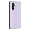 For Samsung Galaxy A56 5G Diamond Lattice Magnetic Leather Flip Phone Case(Purple)