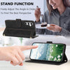 For Samsung Galaxy A26 5G Tulips Embossed Leather Phone Case with Lanyard(Black)