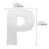 Car Vehicle Badge Emblem 3D English Letter P Self-adhesive Sticker Decal, Size: 4.5*4.5*0.5cm