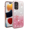 ForSamsung Galaxy A53 5G Gradient Glitter Flower All-inclusive Phone Case(Pink)