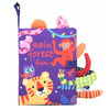 Tail Cloth Book Baby Enlightenment 3D Early Education Cloth Book(Tropical Rain Forest)